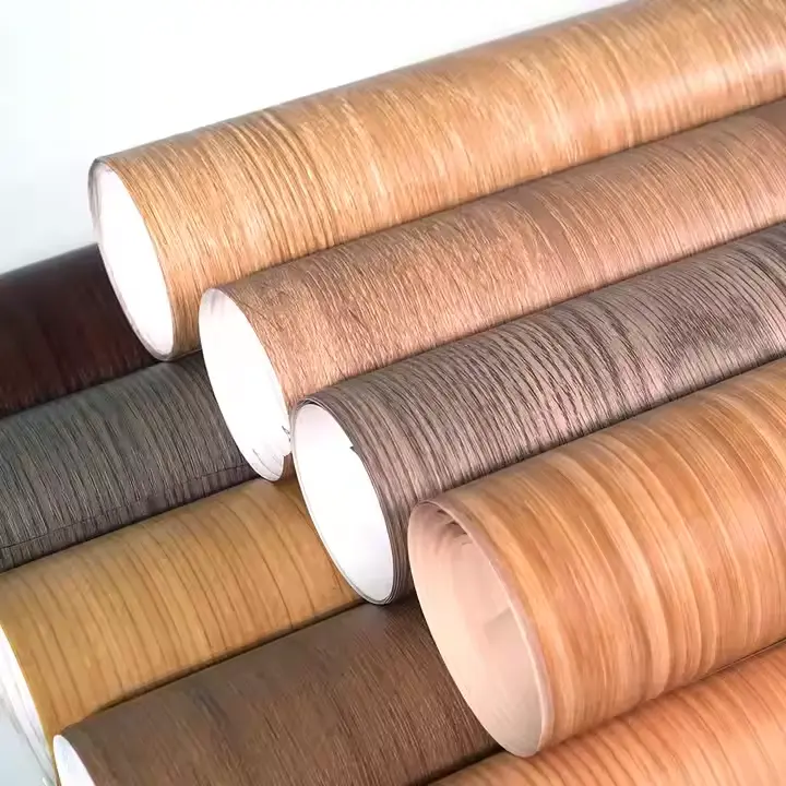 Wood Effect PVC PET PP装飾キッチンビニールフィルム